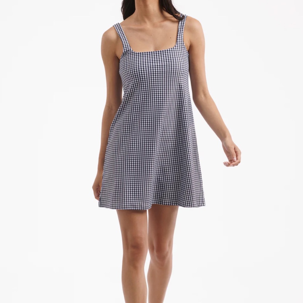 The Carol Dress - Navy Gingham - Smith and Quinn